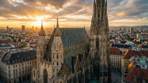 Vienna Cathedral Sunset