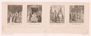 Vier voorstellingen uit de geschiedenis van de Bartholomeusnacht