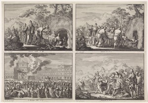 Vier voorstellingen uit het Oude Testament