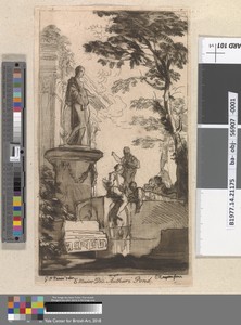 View in a Classical Ruin, with a Statue on a Plinth