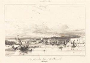 View in Plymouth Port (Vue prise dans le port de Plymouth)