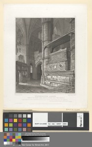 View in the North Aisle: Showing Henry the third Monument