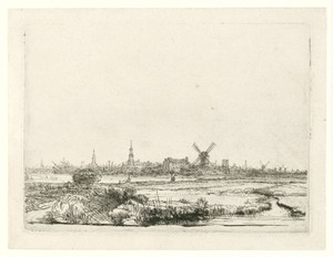View of Amsterdam from the Kadijk