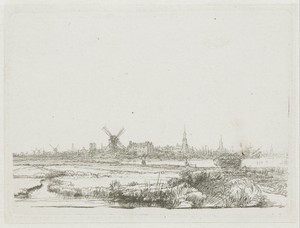 View of Amsterdam from the Kadijk