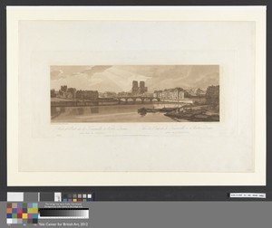 View of Pont de la Tournelle and Notre Dame, taken from the Arsenal 1802