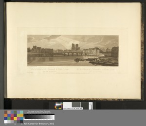 View of Pont de la Tournelle and Notre Dame taken from the Arsenal