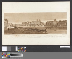 View of Port Neuf, part of the Louvre, Notre Dame & the College of Four Nations