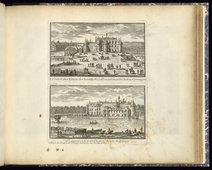 View of the Chateau of Chantilly (Upper Plate)