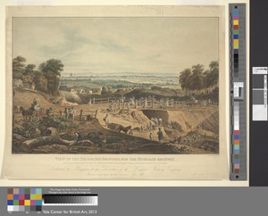 View of the Excavated Grounds for the Highgate Archway