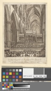 View of the Gallery Prepared for the Reception of their Majesties...at the Commemoration of Handel