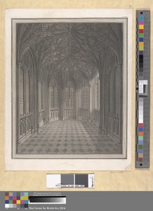 View of the Inside of a Small Chapel on the West Side of the Area of the Cloisters of St Stephen's Chapel, Westminster