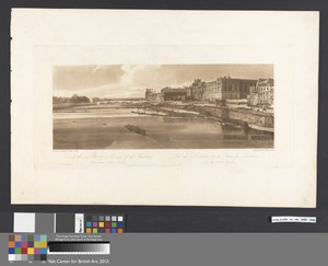 View of the Louvre and Bridge of the Thuilleries, taken from Pont Neuf.