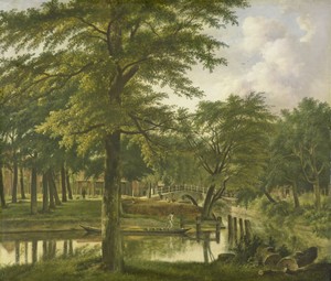 View of the Nieuwe Gracht near the Bolwerk, Haarlem