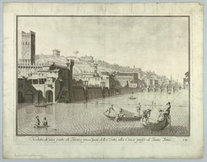 View of the Northeastern Quarter of Florence, North of the Arno, Plate 3 from "Scelta di XXIV Vedute delle principali contrade, piazze, chiese, e palazzi della Città di Firenze"