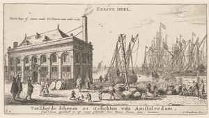 View of the Port of Amsterdam with the Office of the Water Authority (Title Page)