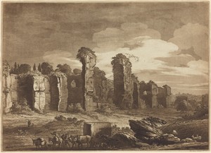 View of the Remains of Caracalla's Baths, Taken from the Jesuits Gardens at Rome