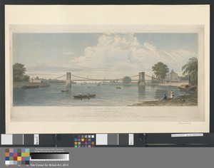 View of the Suspension Bridge across the Thames at Hammersmith