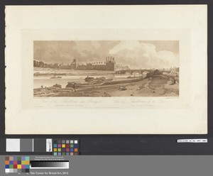 View of the Thuilleries and Bridge, taken from the Quai d'Orsai