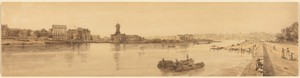 View of the Village of Chaillot from the  Pont de la Concorde: pl.17