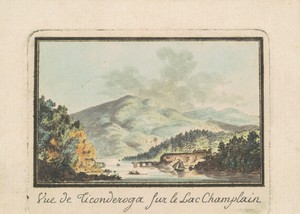 View of Ticonderoga from Lake Champlain