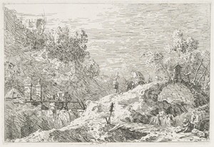 Views:  Mountain Landscape with Five Bridges
