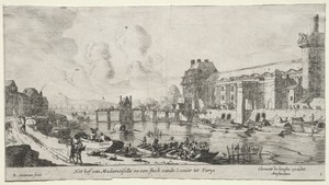 Views of Paris:  View of the Louvre and the Tuileries