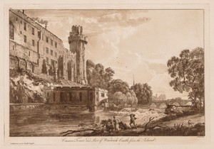 Views of Warwick Castle:  Caesar's ower and Part of Warwick Castle from the Island