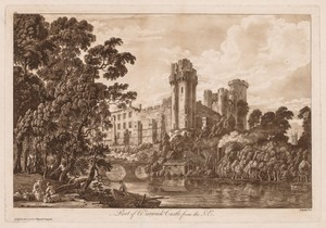 Views of Warwick Castle:  Part of Warwick Castle from the South East