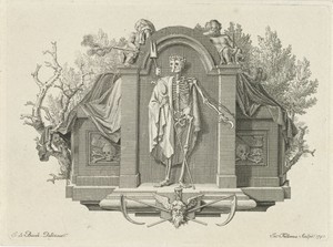Vignet met de personificatie van de Dood