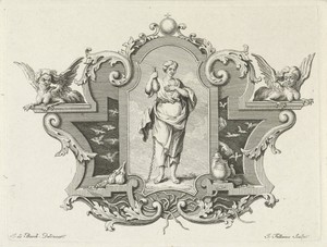 Vignet met de personificatie van Gierigheid