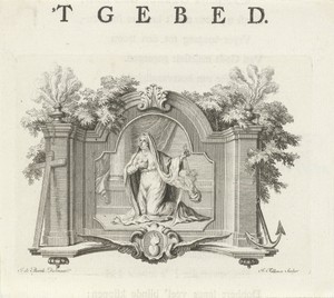 Vignet met de personificatie van het Gebed