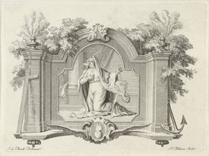 Vignet met de personificatie van het Gebed
