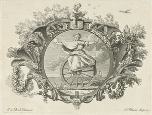 Vignet met de personificatie van het Leven
