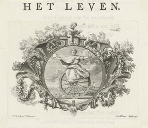 Vignet met de personificatie van het Leven