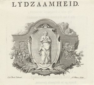 Vignet met de personificatie van Lijdzaamheid