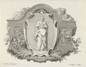 Vignet met de personificatie van Lijdzaamheid