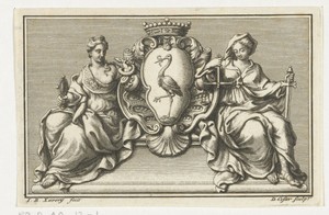 Vignet met het stadswapen van Den Haag