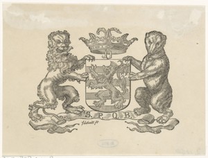 Vignet met het wapen van de stad Brugge