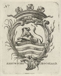 Vignet met het wapen van Zeeland