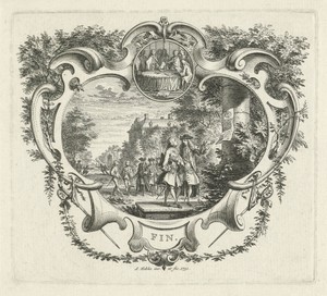 Vignet met historische gebeurtenissen rondom Frederik III