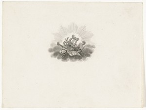 Vignet met symbolen voor muziek