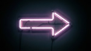 Vignette Neon Arrow