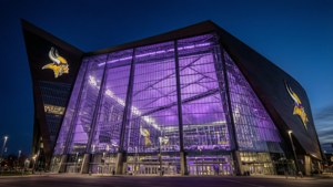 Vikings Stadium at Night