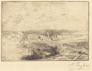 Village of Wimille, near Boulogne  (Village de Wimille, pres Boulogne)