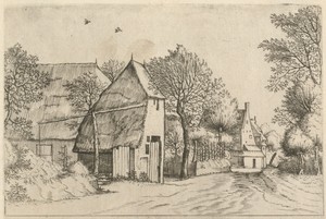 Village Road with Draw Well