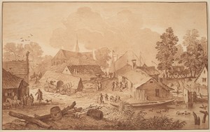 Village with Pond