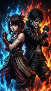 Villain Duo Toga and Dabi