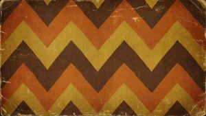 Vintage 70s Distressed Chevron