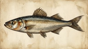 Vintage Anchovy Print