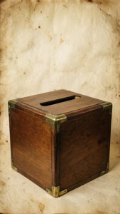 Vintage Antique Ballot Box